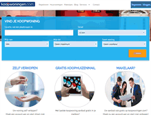 Tablet Screenshot of koopwoningen.com